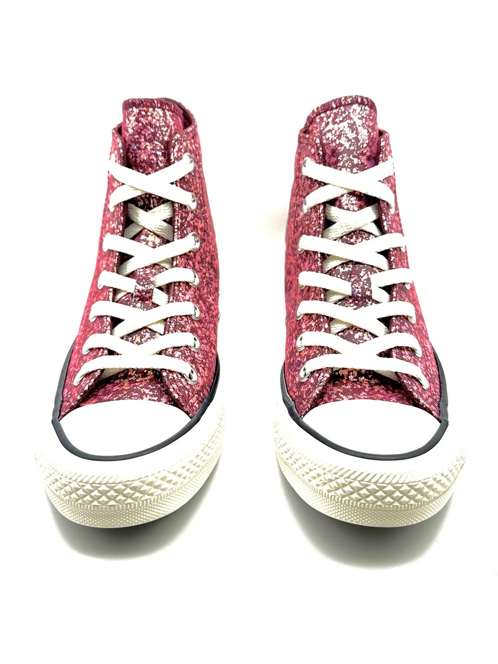 Converse Chuck Taylor All Star Pink Glitter High Top Sneakers | Never Worn - Picture 3 of 9